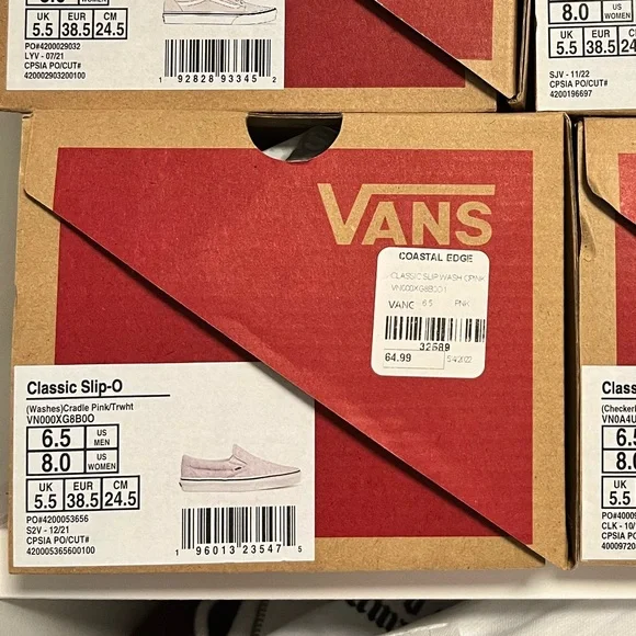 NIB Vans Classic Slip Ons Cradle Pink size 8 - Picture 4 of 4